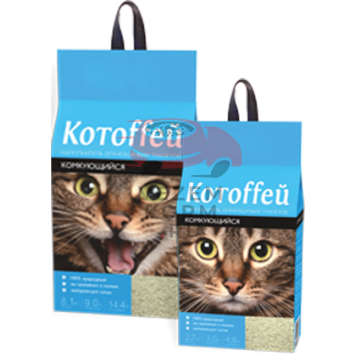 Котоffей Комкующийся наполнитель для кошачьего туалета-0